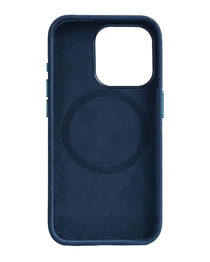 Iphone 15 Pro Max - Case Alcantara - Sea Blue