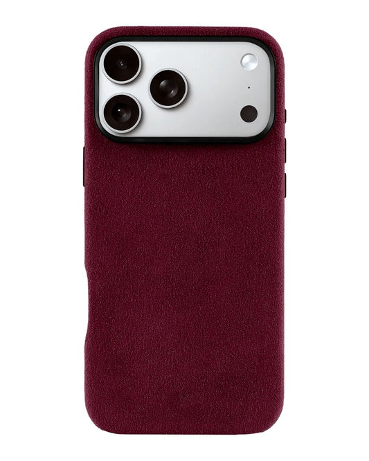 iPhone 17 Pro Max - Case Alcantara - Burgundy