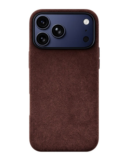 iPhone 17 Pro Max - Case Alcantara - Coffe