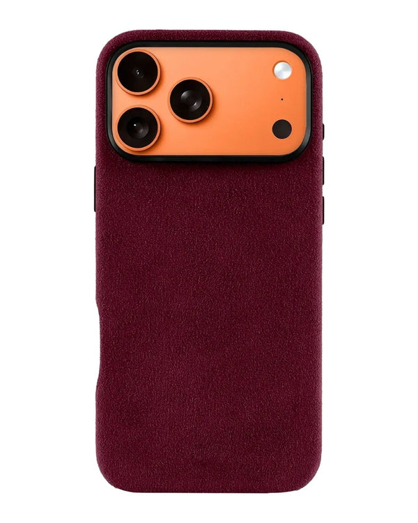 iPhone 17 Pro Max - Case Alcantara - Burgundy