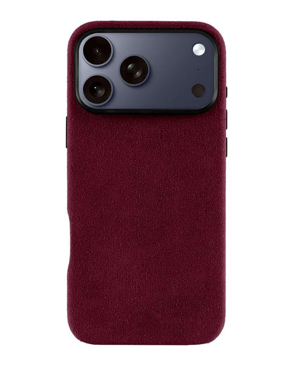 iPhone 17 Pro Max - Case Alcantara - Burgundy