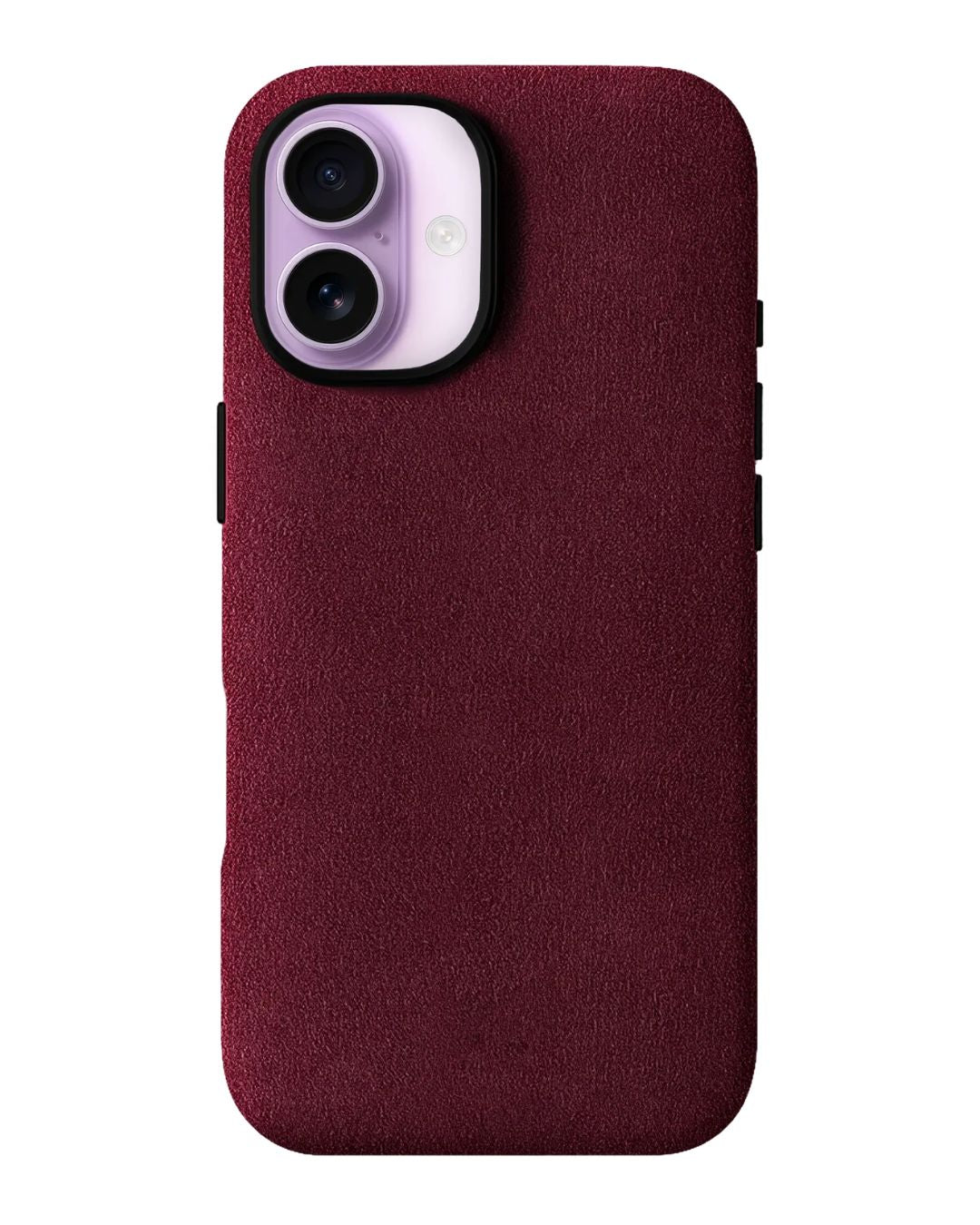 iPhone 16 Plus - Case Alcantara - Wine Red
