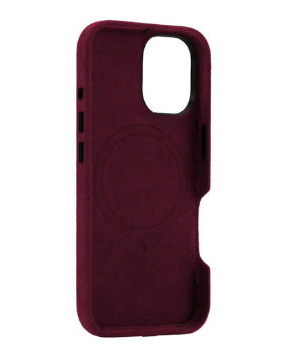 iPhone 17 - Case Alcantara - Burgundy
