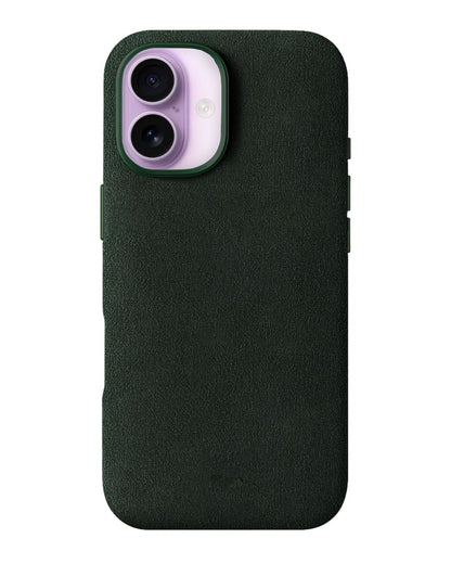 iPhone 16 Plus - Case Alcantara - Midnight Green