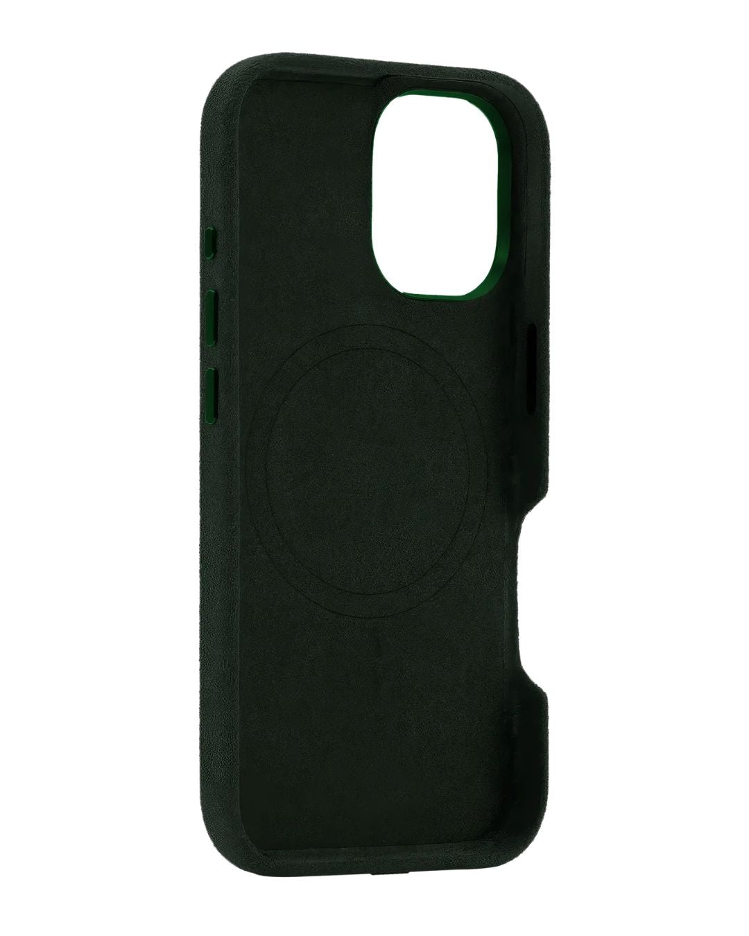 iPhone 16 Plus - Case Alcantara - Midnight Green