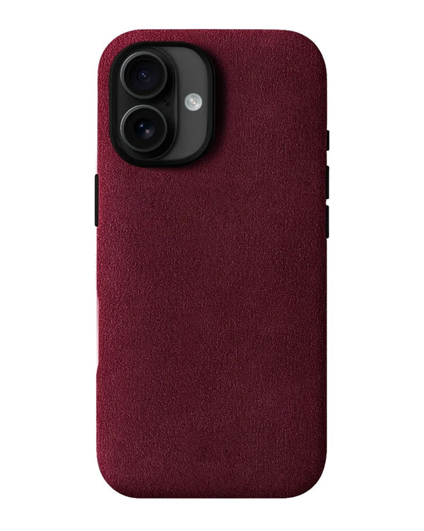 iPhone 16 - Case Alcantara - Burgundy