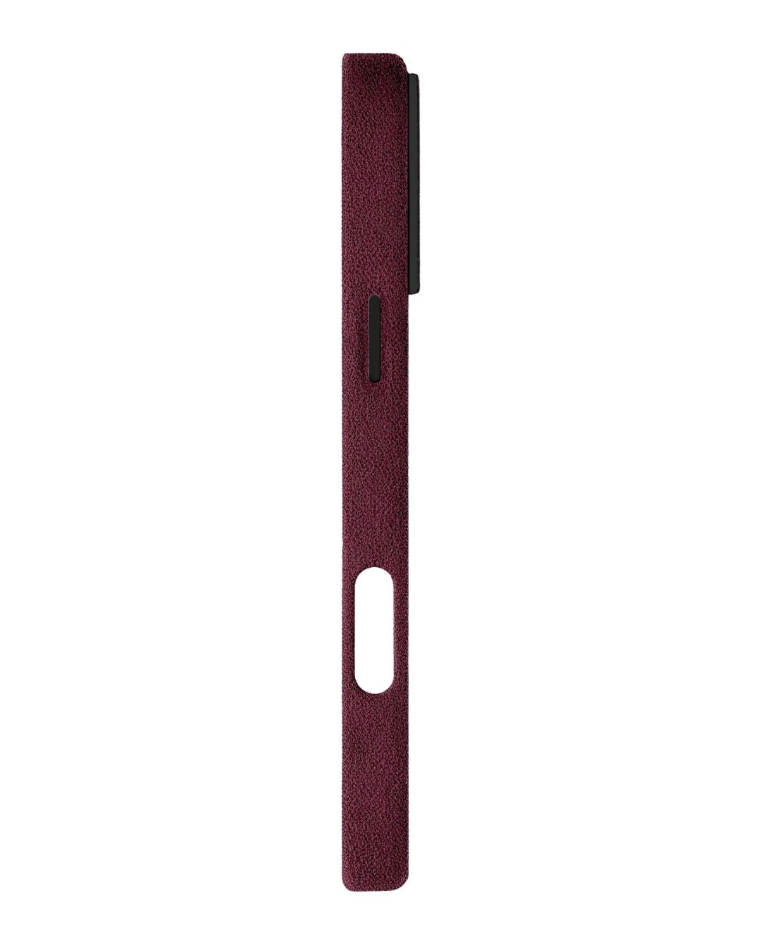 iPhone 16 - Case Alcantara - Burgundy