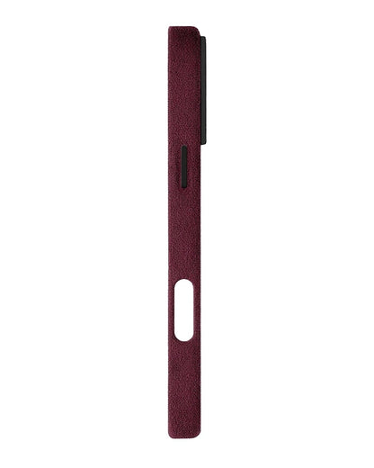 iPhone 16 - Case Alcantara - Burgundy