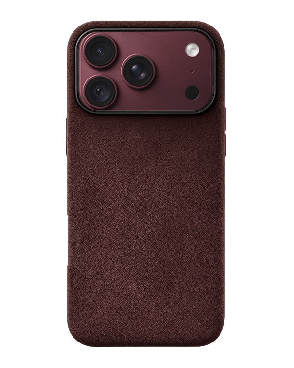 iPhone 18 Pro Max - Case Alcantara - Coffee Brown