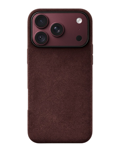 iPhone 18 Pro Max - Case Alcantara - Coffee Brown
