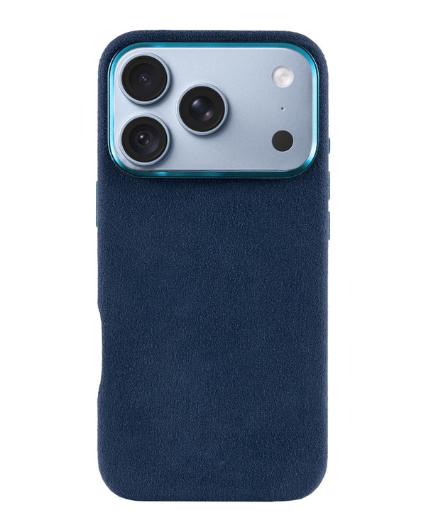 iPhone 18 Pro Max - Case Alcantara - Ocean Blue