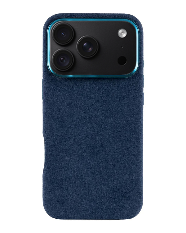 iPhone 18 Pro Max - Case Alcantara - Ocean Blue