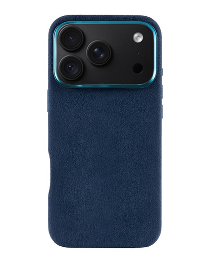 iPhone 18 Pro Max - Case Alcantara - Ocean Blue